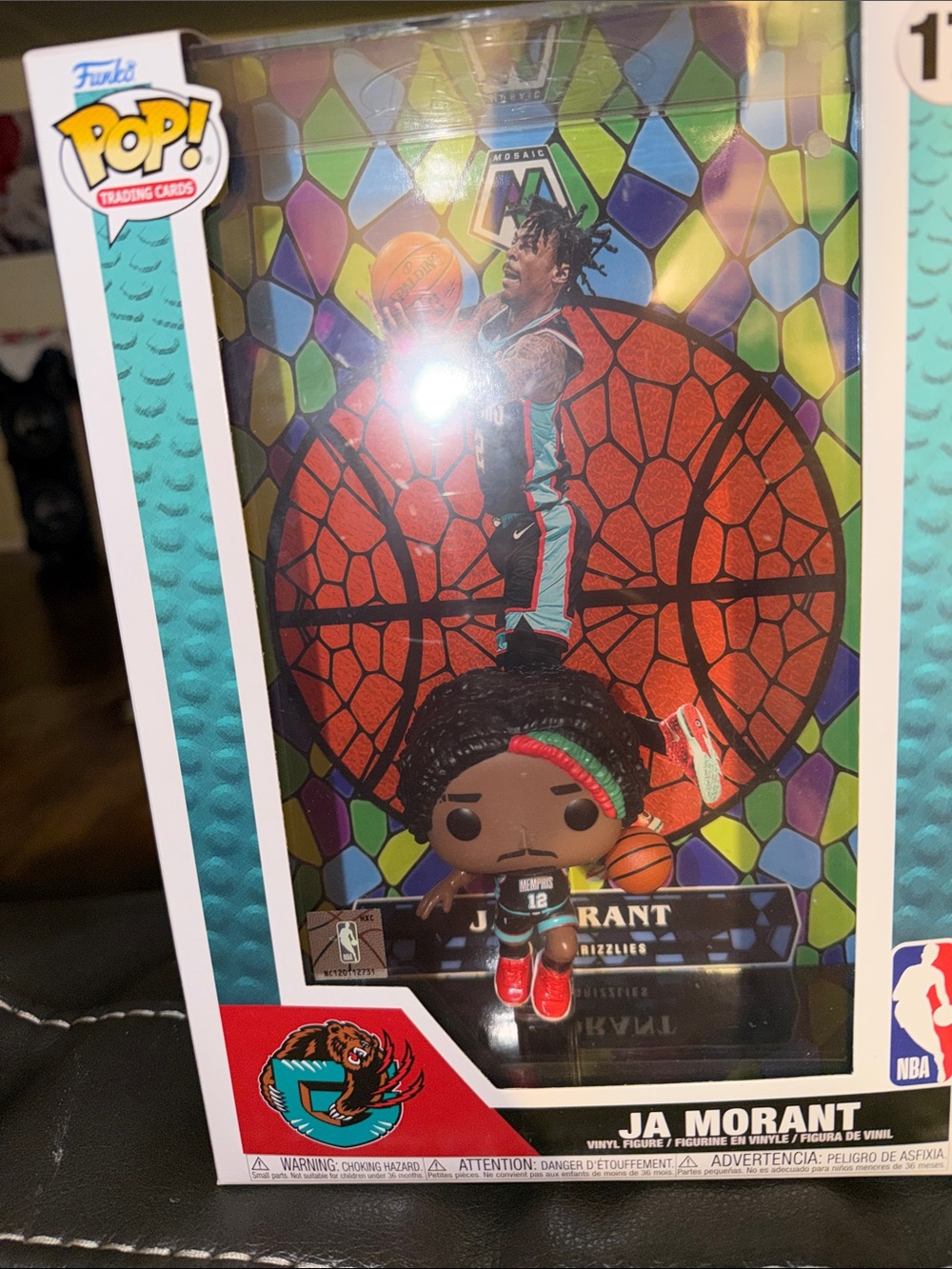 Ja Morant Funko Pop! Mosaic Basketball Figure - Teal/Red/Black